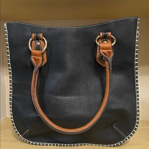 Elegant Black and Tan Women's Tote Bag